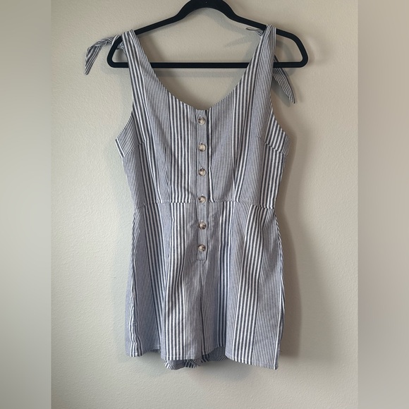 FAVLUX Pants - FAVLUX Navy and White Striped Top